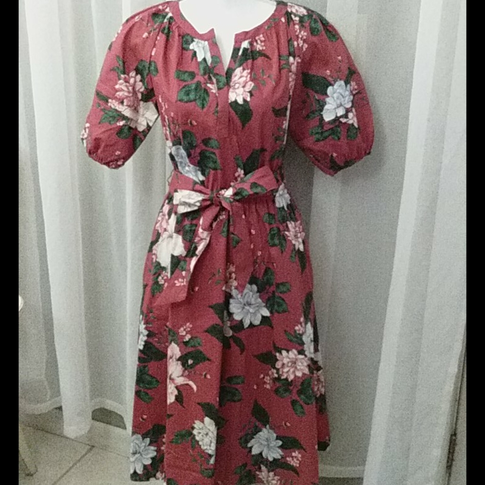 Banana Republic Floral Midi Dress NWT